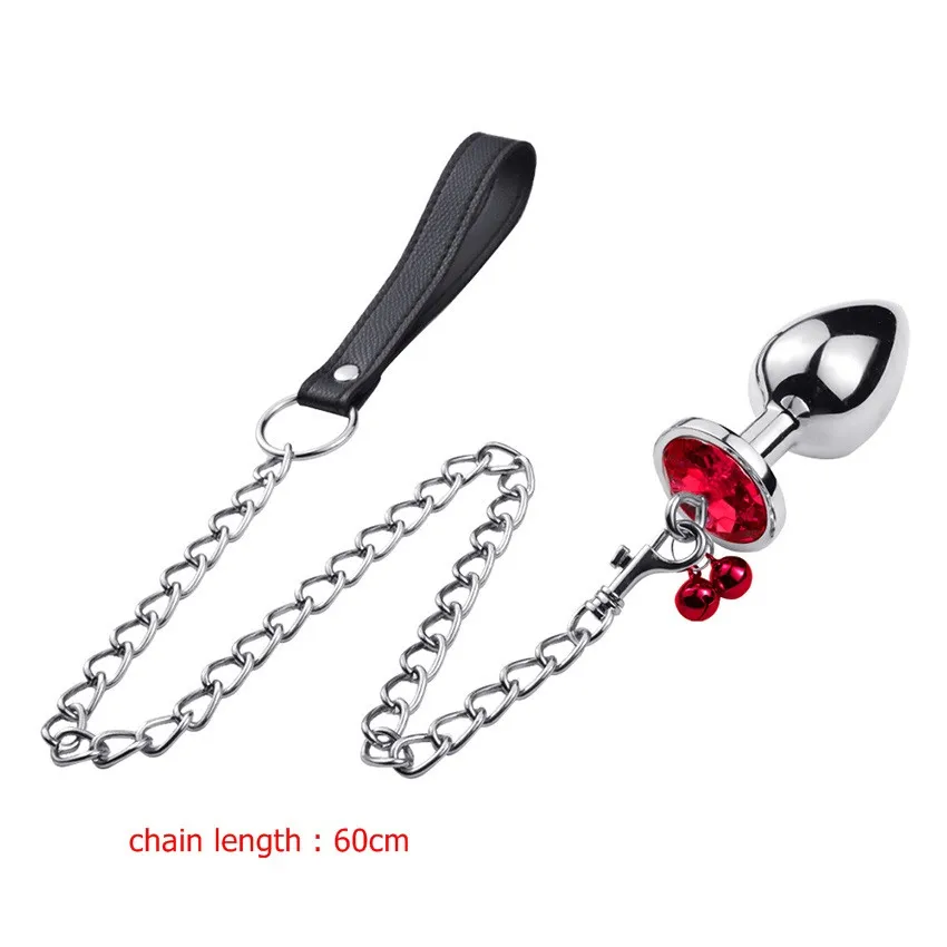 Zerosky Gay Sex Toys Anal Plug Metal Stainless Steel Beads Jewelled Butt With Chain For Couples Men Shop | Красота и здоровье