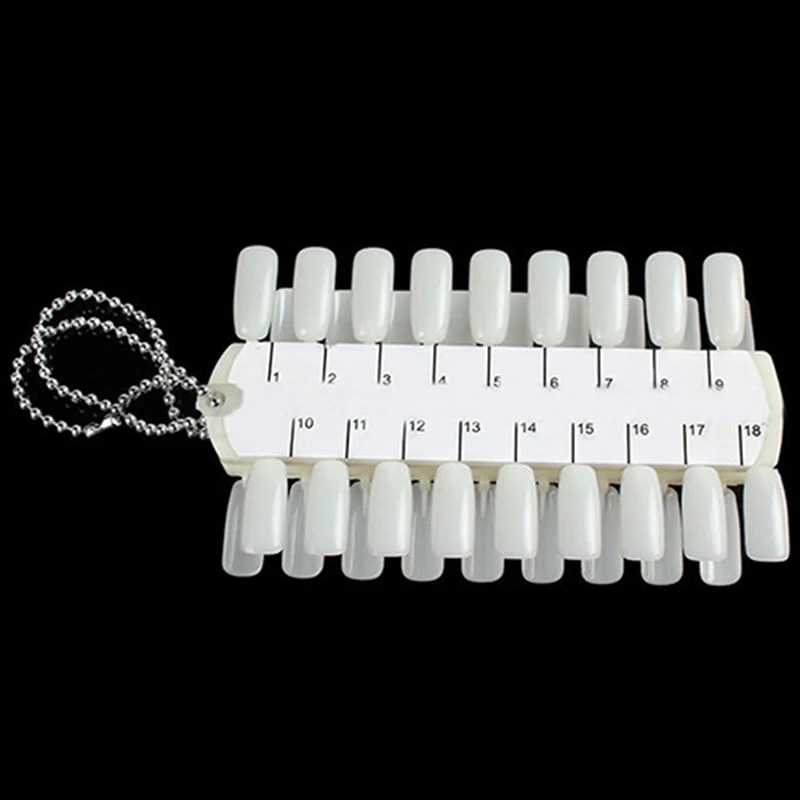 Professional 36 Tips Acrylic Nail Art Practice Color Chart Display False Palette DIY Polish For