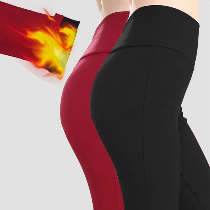 

2018 Brand winter high waish women warm pants plus size capris S-6XL,5XL,4XL...8 color free shipping