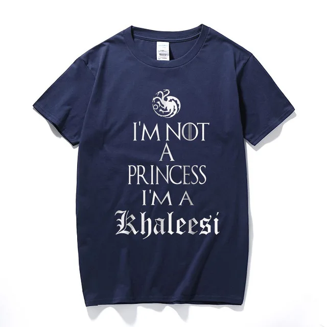 Хлопковая забавная футболка с надписью I'm Not A Princess Khaleesi Игра престолов