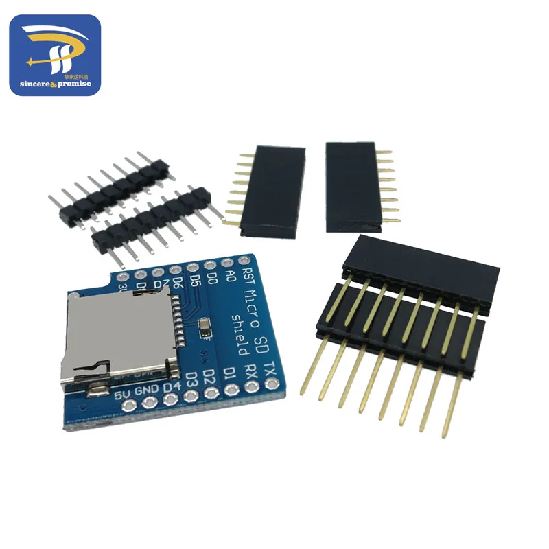 

Micro SD Storage Expansion Board For D1 MINI Micro SD TF Card Memory Shield Module SPI For D1 MINI