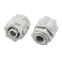 Белый пластик водонепроницаемый 16 мм резьба Outsid Dia Кабельные сальники