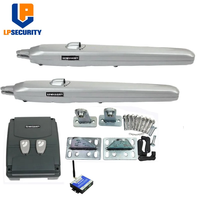 

Best quality automatic GSM swing gate opener motor operator with 4 remote controls foresee gate opener