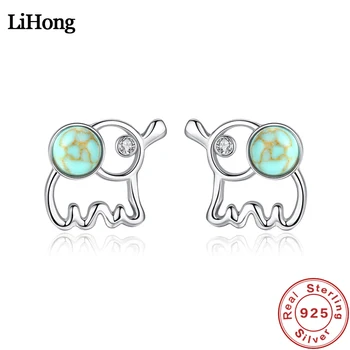 

S925 Sterling Silver Stud Earrings For Women Fashionable Cute Animal Zircon Stud Earrings High Jewelry