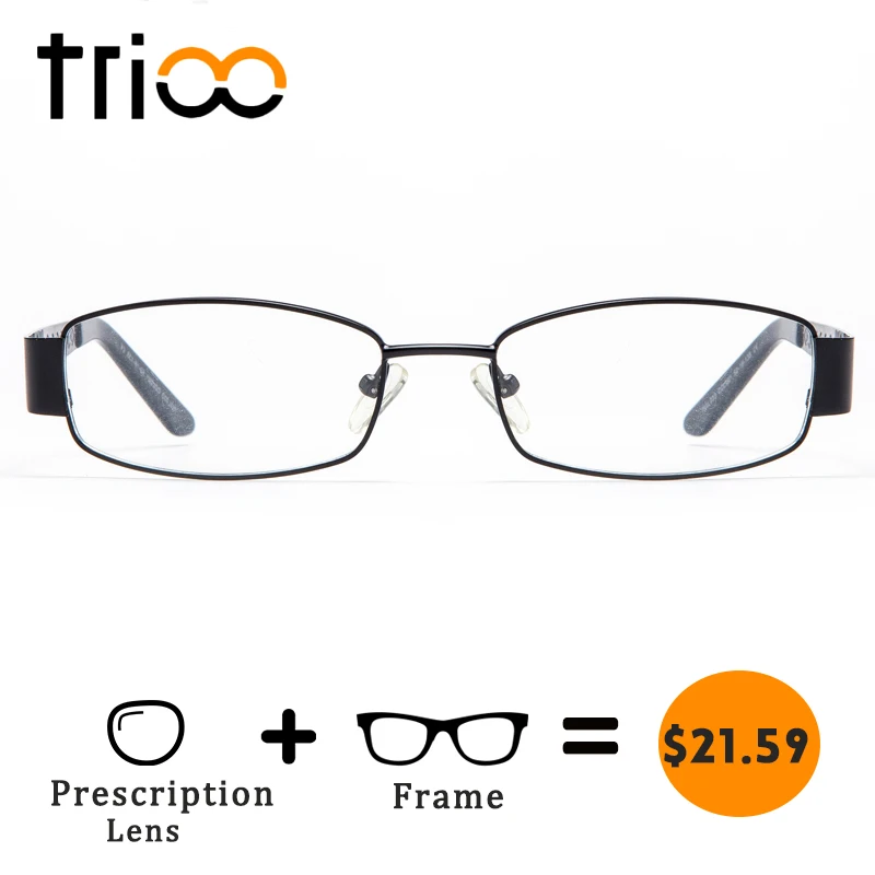 Brille Hohe Rhombischen Computer Dioptrien Col001 Oval Absolvierte Objektiv Rezept Metall Trioo Mens Qualität Brillen C1qfW