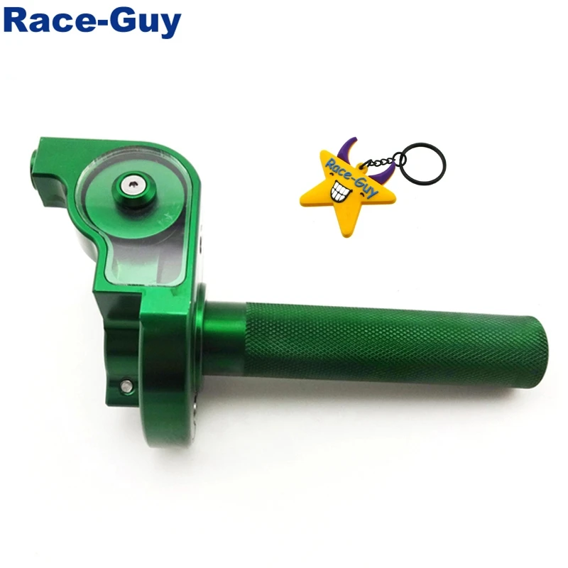 

Green CNC Alloy Twist Throttle Control Handle For Lifan BSE Kayo Atomik Thumpstar SSR GPX KLX Pit Dirt Bike Motorcycle