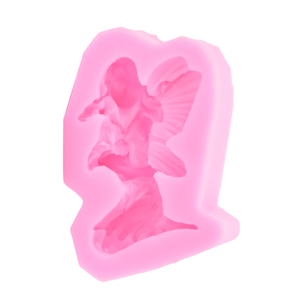 3D Angel Fairy Silicone Soap Mold Kitchen Baking Cake Tools Resin Clay Candle Molds Chocolate Fondant Cake Moulds new