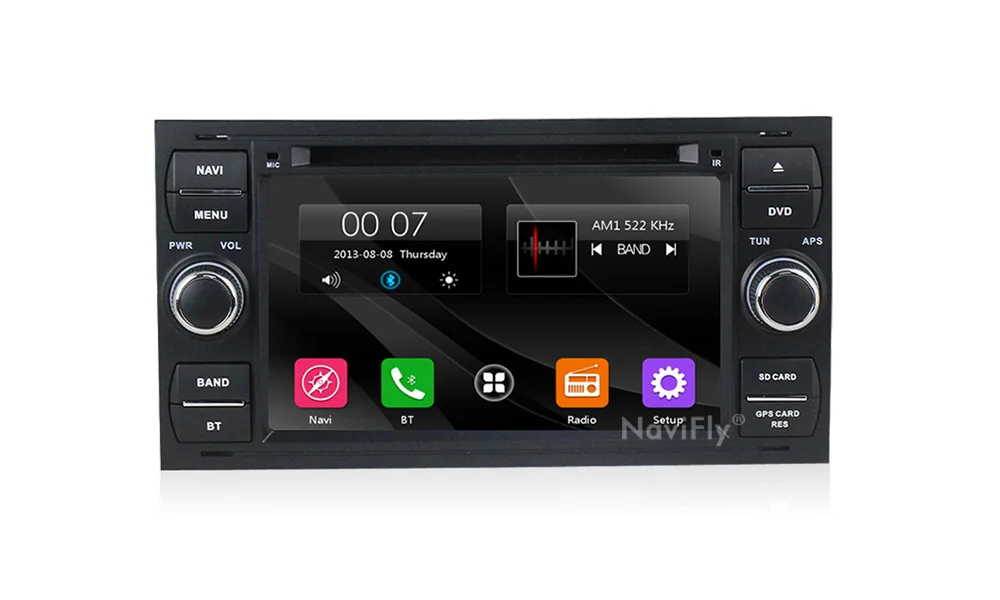 Sale Navifly Free shipping! 7Inch 2din windows ce6.0 Car DVD Player For C-Max Connect Fiesta Fusion Galaxy Kuga Mondeo S-Max Focus 2