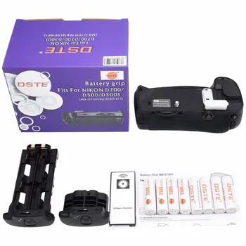 

DSTE Battery Grip + Remote Control + 8pcs Rechargeable Batteries NI-MH AA Battery for Nikon D300 D300S D700 D900 DSLR Camera