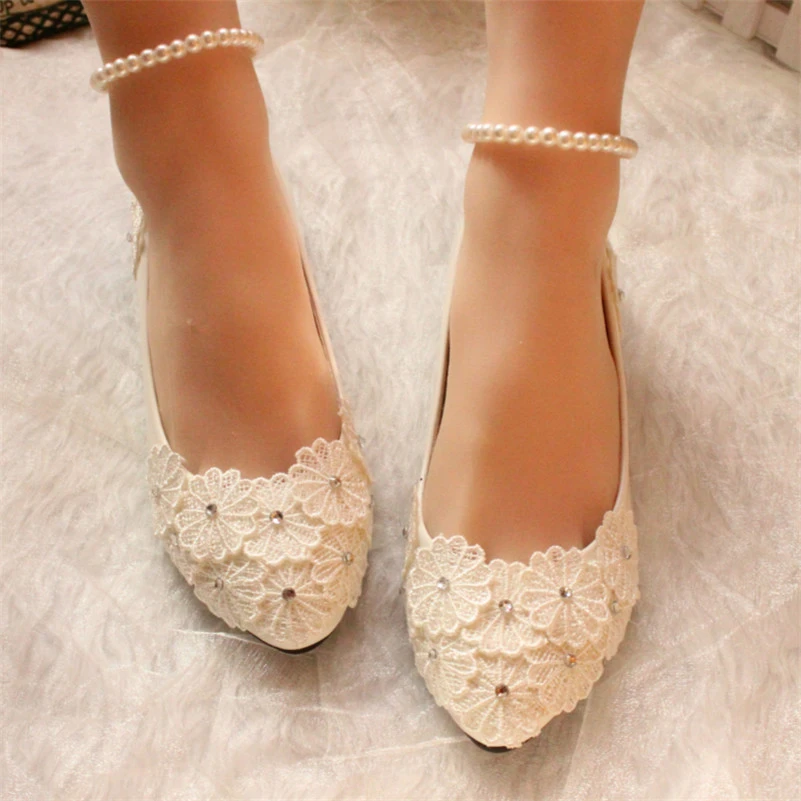 womens ivory ballet flats