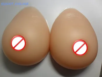 

1400g/pair 100% madicine silicone Breast Forms and breast form falsie