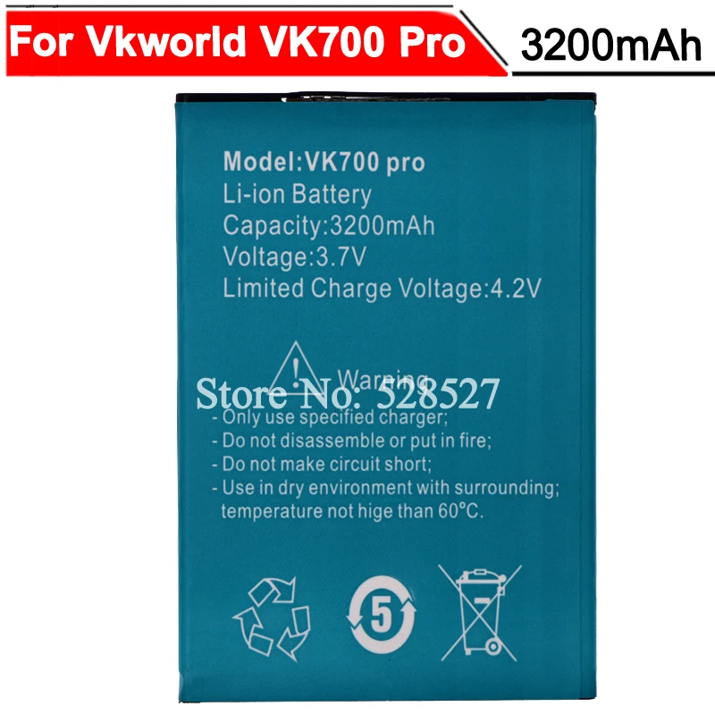 Для Vkworld VK700 батарея для Pro аккумуляторная AKKU 3200mAh|vkworld vk700 battery|battery forbattery |