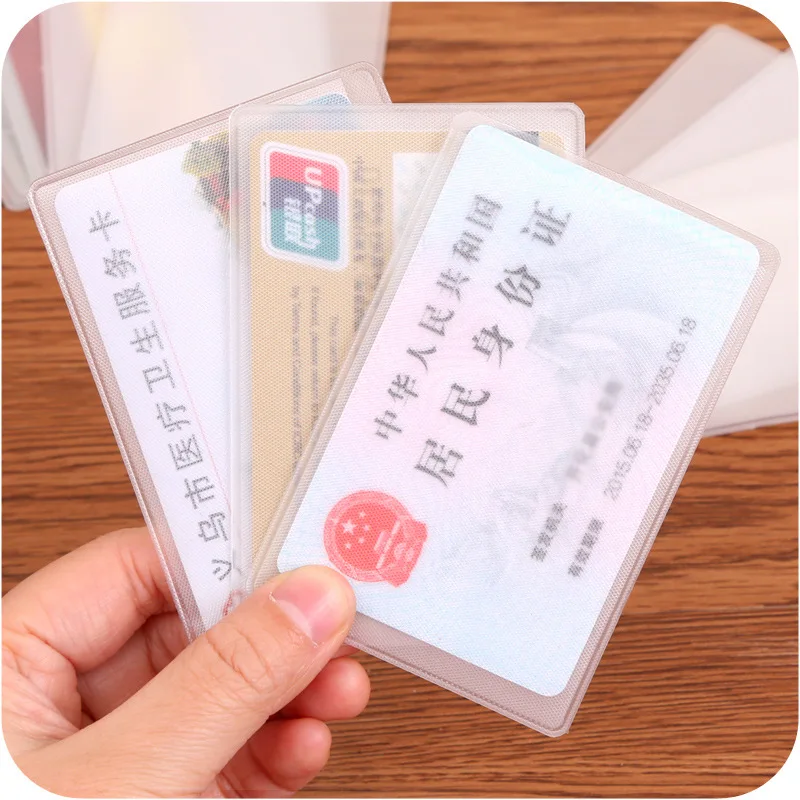 

Waterproof Transparent Pvc Card Cover Silicone Plastic Cardholder Case To Protect Credit Cards Porte Carte Bank Id Card Sleeve