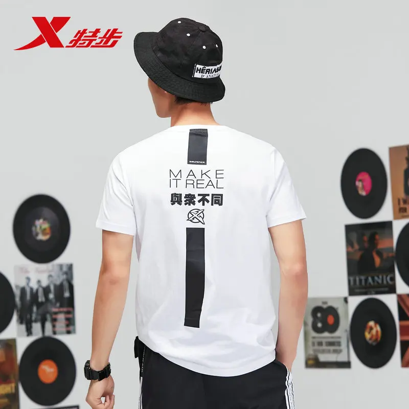 881129019128 XTEP 2019 short sleeve ultra light running routine training round neck men's sports T-shirt