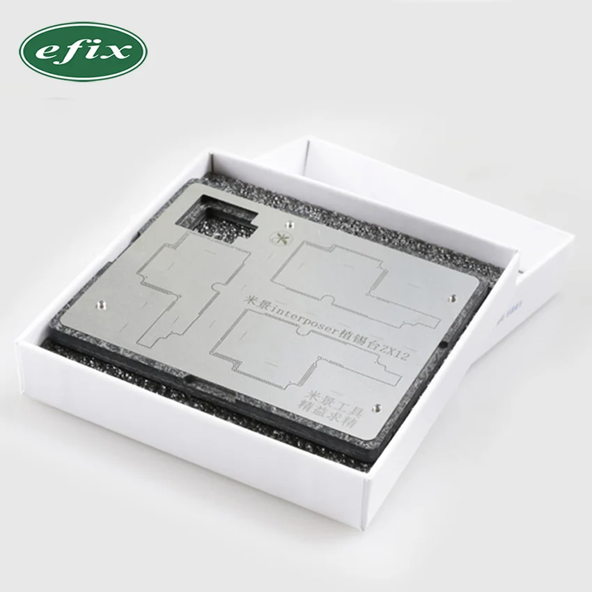 

MJ for Iphone X Stannum Planting Platform Fixture for Magnetic Fixed Platform Mainboard + IPX Plant Tin Steel Net ZX12