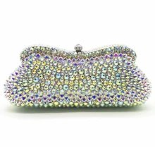 XIYUAN вечерние клатчи 2 вида Кристалл Полный алмаз женский клатч вечерние роскошные женские клатчи вечерние сумки