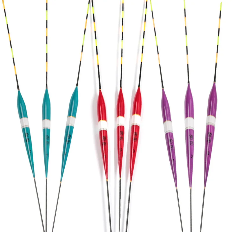 New Colorful Led font b Electronic b font Fishing Float Night Floats Balsa Wood Night Vision