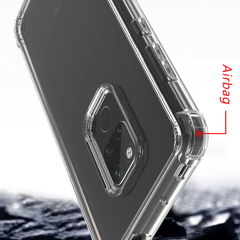 Чехол для Huawei Mate 20 IPAKY 20X Гибридный прозрачный противоударный чехол бампер из ТПУ