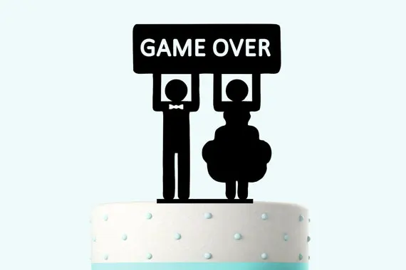 Acrylic Groom And Bride Custom Name Birthday Cake Toppers Wedding