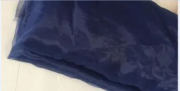 

factory! navy blue soft matt non shinny organza sheer tissue for wedding dress tutu skirt curtain cloth 150cm wide 30yards/lot