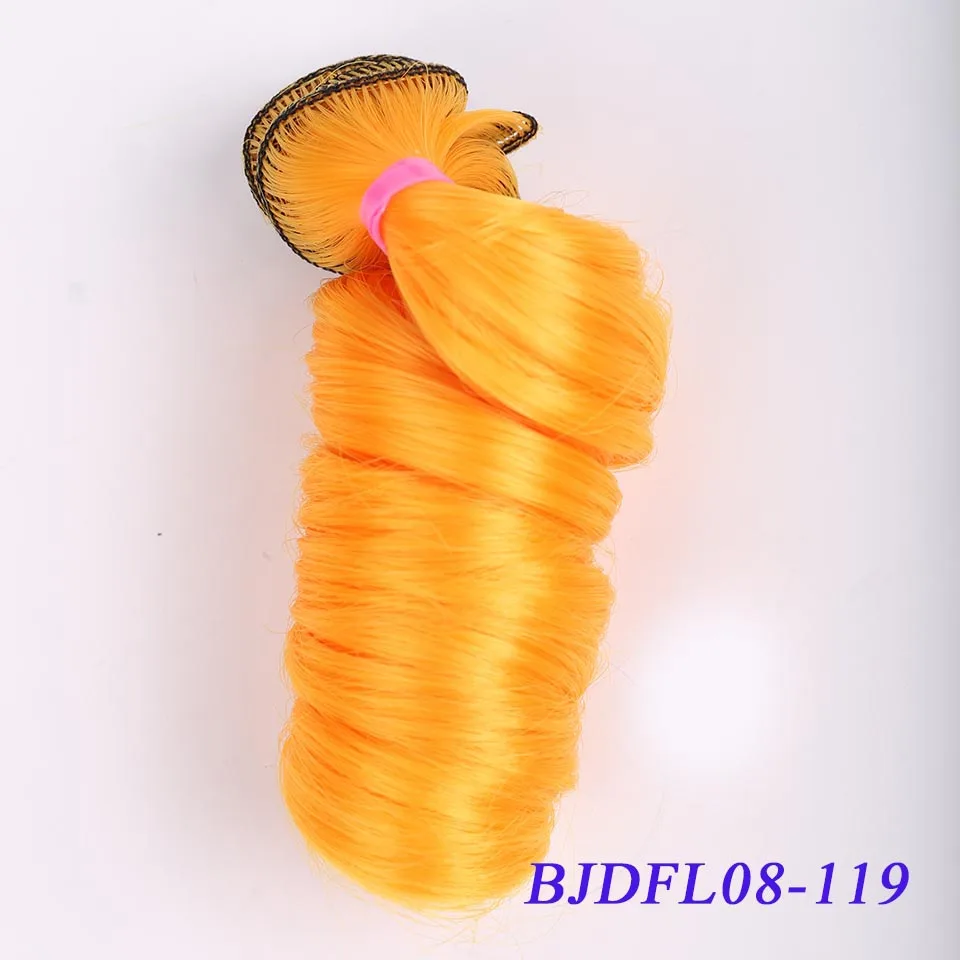 Bybrana 30 см* 100 см и 15 см* 100 см bjd парик длинные вьющиеся SD DIY волосы с куклами - Цвет: 119