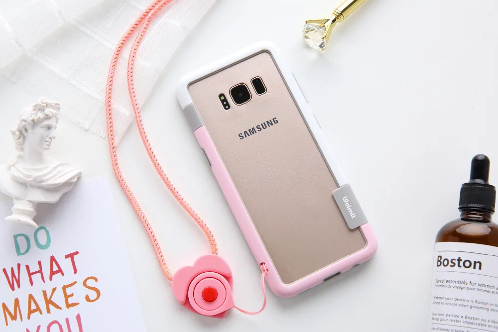 Для Sansung Galaxy S10 S9 S8 Plus S10e чехол Wolnutt контрастный цвет мягкий пластик, ТПУ двухцветный в горошек рамка чехол сo шнуром бампер