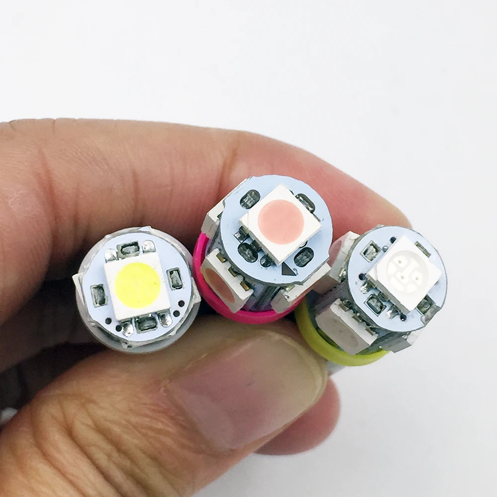 YSY 100X BA9S 5050 5 SMD H6W T11 T4W led 5smd 12v автомобильная сигнальная Поворотная лампа белый