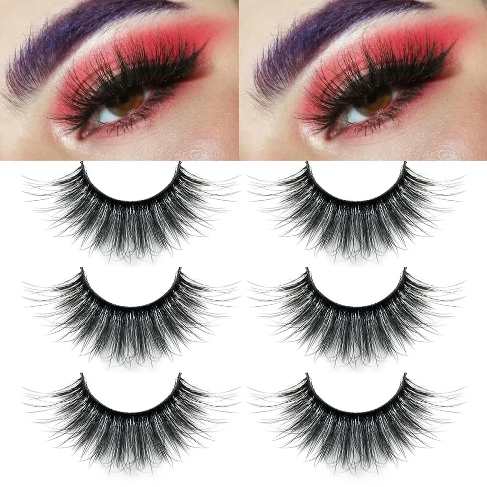 

Mink Eyelashes 3D Mink Lashes Thick HandMade Full Strip Lashes Cruelty Free Mink Lashes False Eyelashes Makeup