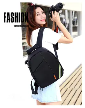 

NEW GREEN Fashion Camera Bag Camera Case Backpack For DSLR SLR Nikon Canon Sony Fuji Pentax Samsung Travel Bag RU 107421