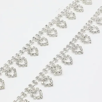 

Crystal Trims10yards Brilliant Rhinestones For Clothing Loose Flatback Sew On Rhinestone Chain Glass Rhinestones With Claw