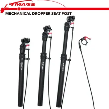 

Tmars Dropper Seatpost Height Adjustable 27.2mm Remote Wired Control Mechanical Seat Post Bike MTB 28.6 30.1 30.4 30.9 31.6MM