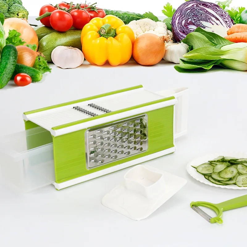 

5 in 1 multifunctional Vegetable Cutter Sets For Potatoes Carrot Cabbage Peeler Slicer Grater Kitchen Gadget Accessories Tool