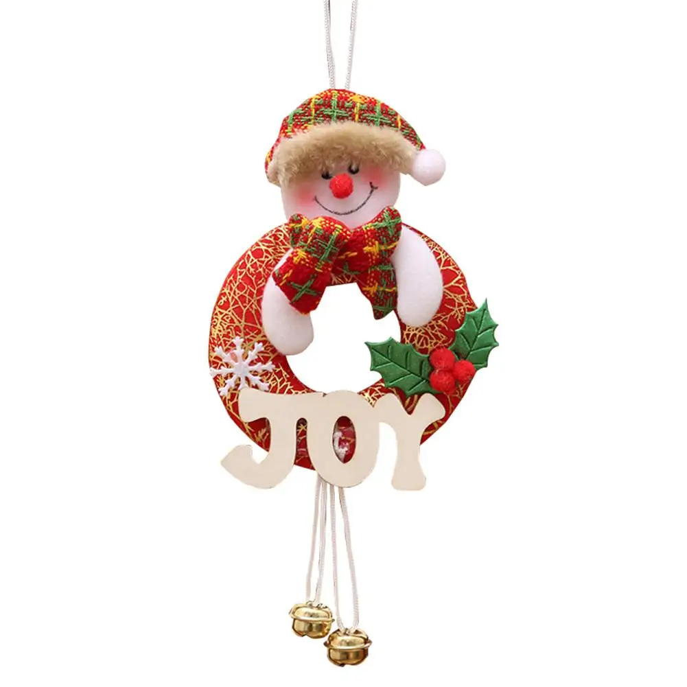 Hot Christmas Tree Hanging Ornaments Cloth Santa Claus Snowman Xmas Tree Toy Doll Hang Decoration Christmas Decorations for Home - Цвет: B