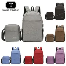 

Multifunction USB chargingMen 15inch Laptop School Backpacks Teenager Fashion Male Solid color Nylon Travel backpack anti thief