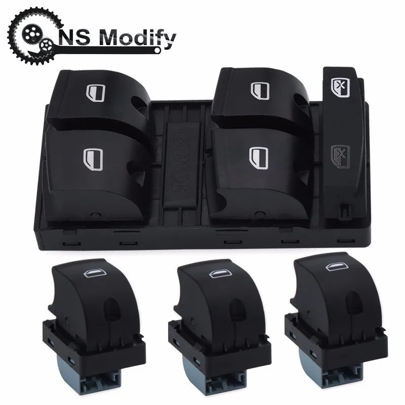 

SPEEDWOW Electric Window Switch Power Master Window Switch For AUDI A3 A6 S6 C6 Allroad Q7 RS6 06-07 4F0 959 851F 4F0959855