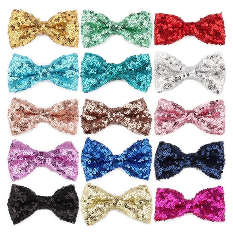 120pcs-lot-15colors-9cm-hair-clip-sequins-hair-bows-hair-clips-solid-flower-bowknot-paillettes-for-kids-girl-hair-accessories