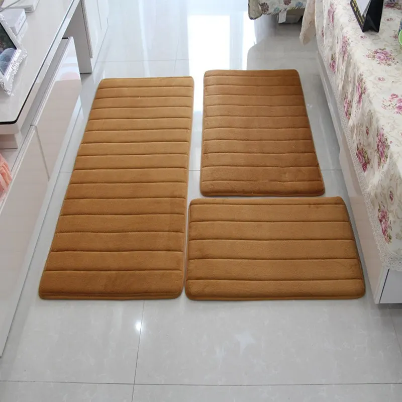 3 pzset memory foam bath mat rug moderno pavimento anti silp tappeti