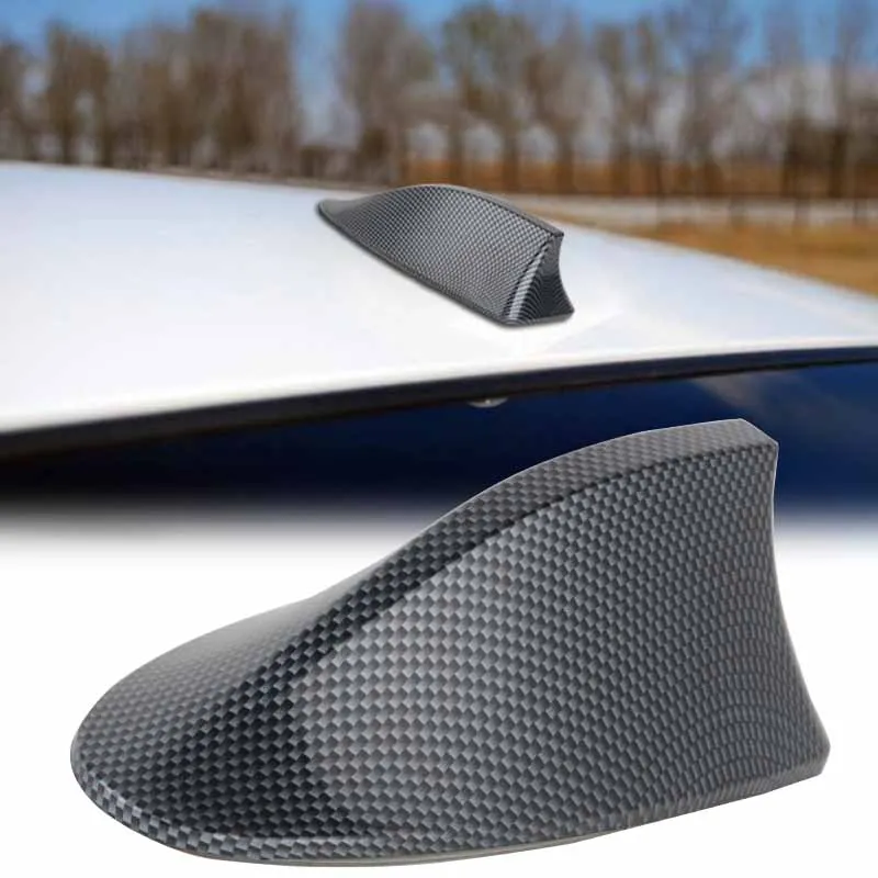 1pc High Performance Shark Fin Antenna Carbon Fiber Style Car Shark Fin ...