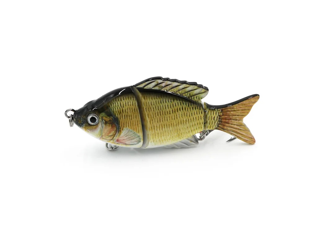 Lento de 3 Bait com 6 Wobblers Pesca Lifelike Fishing Lure 10 cm 22g Segmento Swimbait Crankbait Hard # Artificial Ganchos Tw301 8 Esporte e Lazer