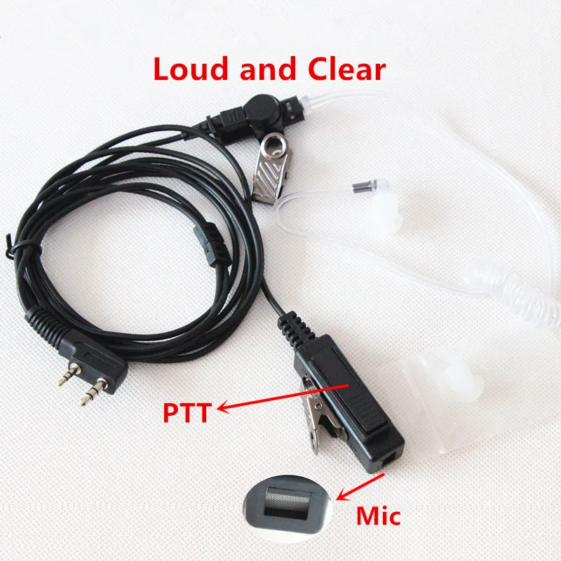 imágenes para Xqf headset 2 pin tubo de aire auricular para kenwood walkie talkie baofeng uv-5r uv-b6 bf-888s gt-3 px-777 tg-uv2 quansheng imágenes para Xqf headset 2 pin tubo de aire auricular para kenwood walkie talkie baofeng uv-5r uv-b6 bf-888s gt-3 px-777 tg-uv2 quansheng