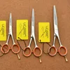 302# 4''/5''/5.5'' Brand Jason TOP GRADE Professional Hairdressing Scissor JP 440C Barbers Thinning Cutting Scissors Hair Shears ► Photo 1/6