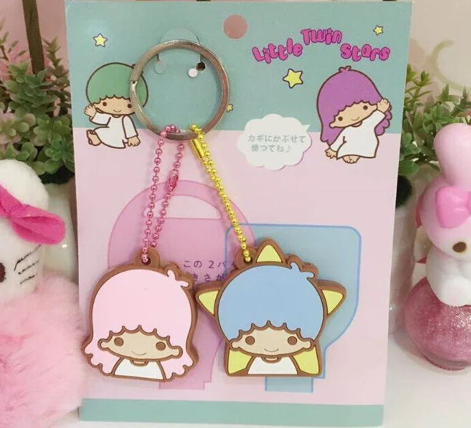 

NEW ON Little Twin Star 2PCS/LOT 4CM Approx. KEY Wallet BAG Shell BAG , KEY Wallet BAG Wallet