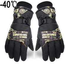 Лыжные перчатки, перчатки для сноуборда, зимние, теплые, для велоспорта, Нескользящие, полиуретановые, для катания на лыжах, на открытом воздухе, водонепроницаемые, спортивные, ветрозащитные, для верховой езды, сноубординга