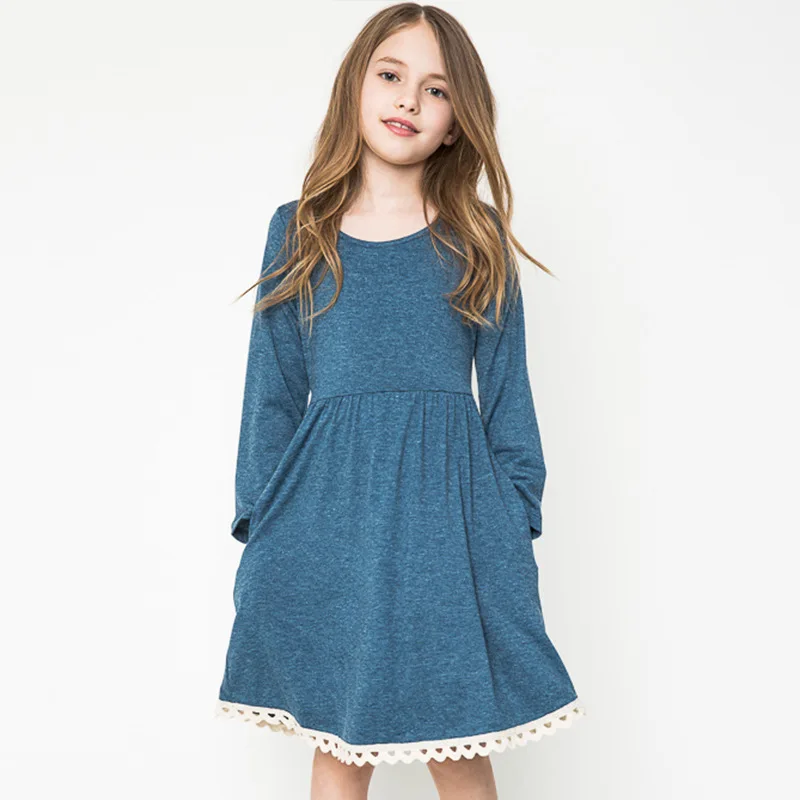 casual dresses for teens girls long sleeve costumes autumn age 13