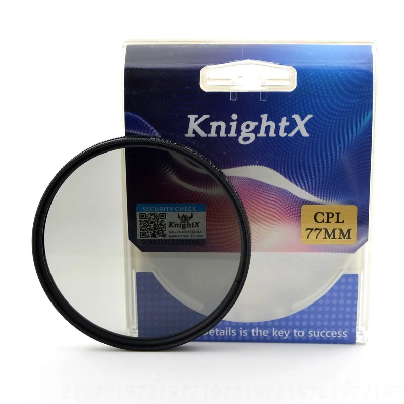 KnightX CPL 52 мм 58 мм 67 мм 77 мм звезда FLD УФ Цветной nd фильтр объектива для Canon Nikon d5200 d3300 100d D3100 D3200 D5100 300d 1200d - Цвет: CPL