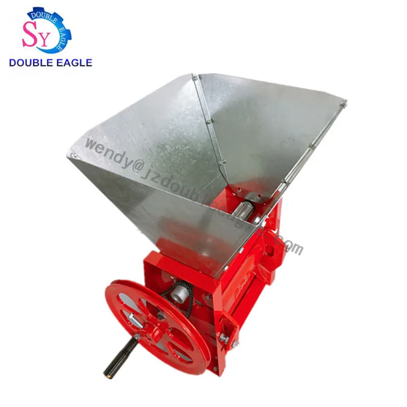 US $350.00 SY160 commercial small cocoa bean hulling shelling peeling machinehome use manual hand coffee fresh fruit huller in Africa