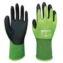 Работа в саду Прихватки для мангала нейлон с нитрил песчаный покрытием Детская Безопасность перчатки