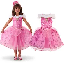 hot new 2016 Sequins Baby Girls Party Dress Sleeping Beauty Costume Gown Bridesmaid Dresses