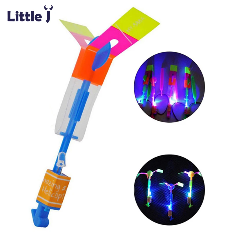Buy 12Pcs/Lot Child Luminous Flying Toy Slingshot