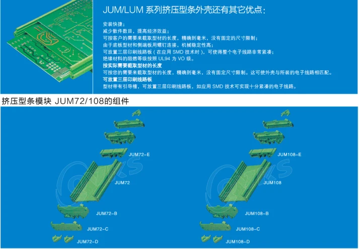 5 пара/лот UM108B печатная плата Экструзионная полоса Концевая пластина JUM108-B